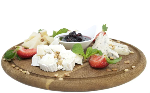 Cheese plate — Stock Photo, Image
