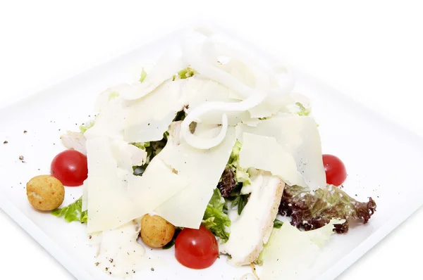 Etli ve peynirli salata — Stok fotoğraf