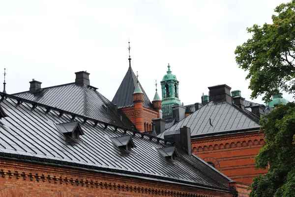 stock image Roofs of old houses