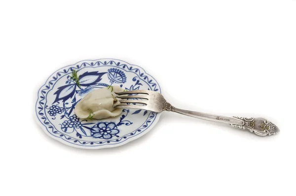 Dumpling on a plate — Stock Photo, Image
