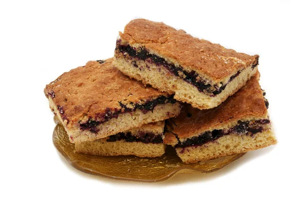 Cake with blueberries — Stock Photo, Image