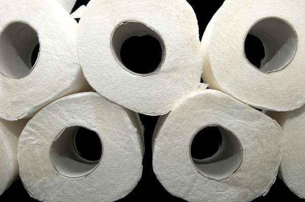 Рулоны туалетной бумаги — стоковое фото