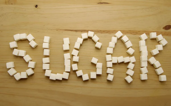 stock image Text of sugar cubes