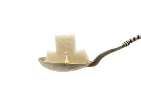 Tři kostky cukru — Stock fotografie