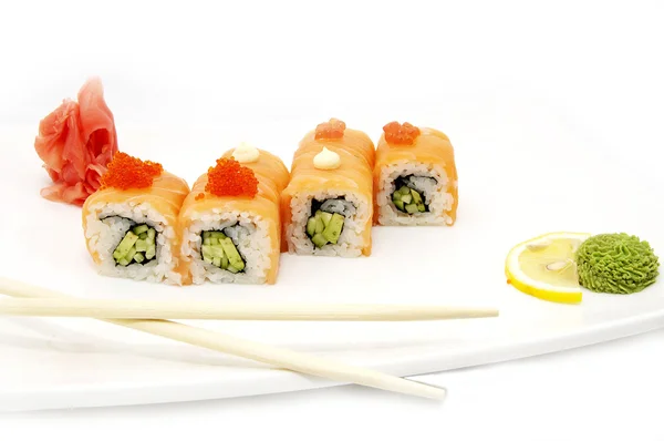 Sushi sur une assiette — Photo