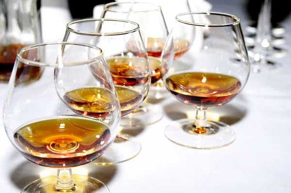stock image Glasses of brandy