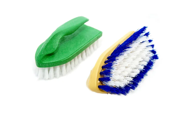 Temizlik için iki fırçalar — Stok fotoğraf