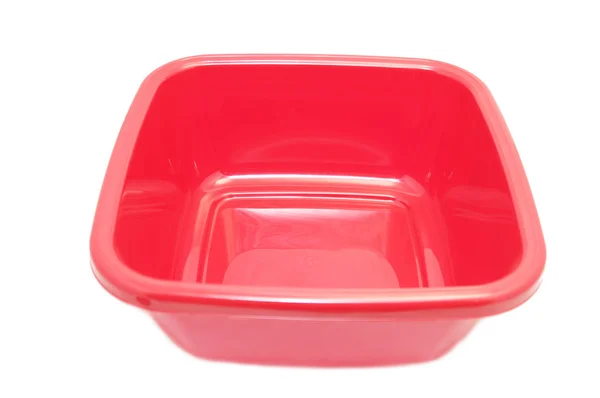 赤いキッチン洗面器 — ストック写真