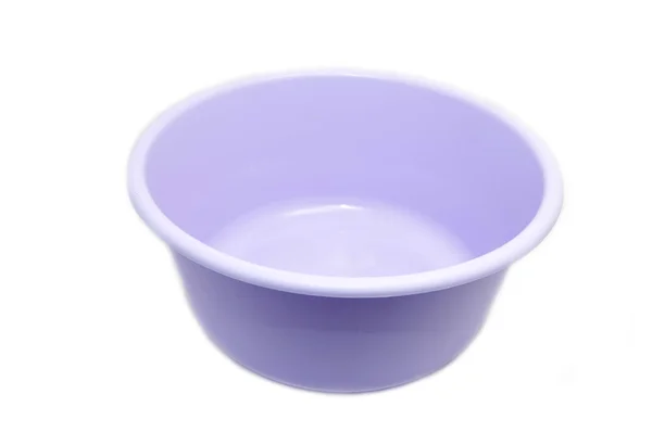 Blue plastic bowl — Stock Photo, Image
