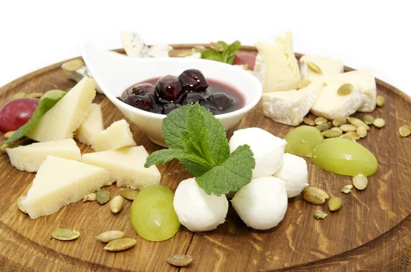 Un piatto di formaggio — Foto Stock