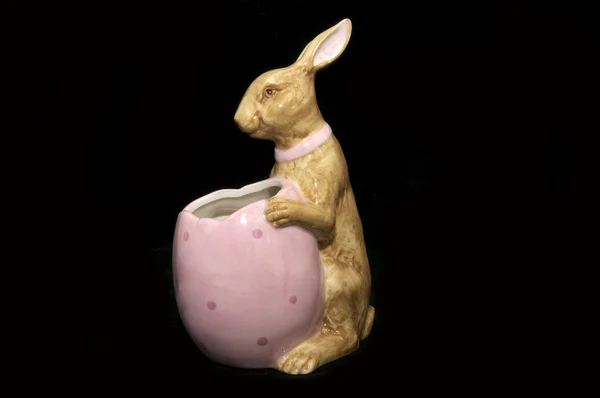 Lapin de Pâques en céramique — Photo
