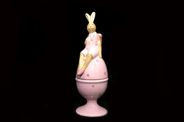 陶瓷复活节兔子 — 图库照片