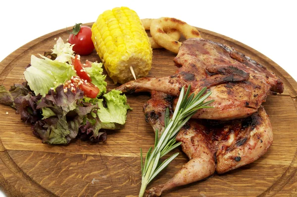 Grilled quail — Stock Photo, Image