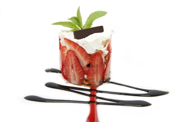 イチゴのデザート — ストック写真
