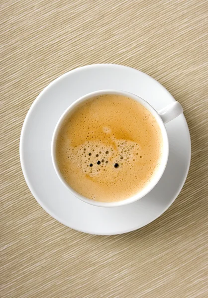 Primer plano de una deliciosa taza de café — Foto de Stock