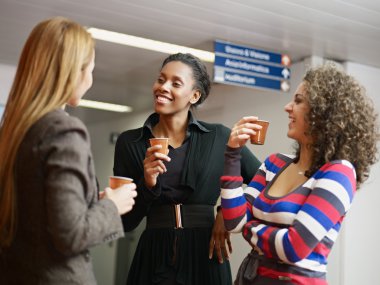 Women having coffee break clipart