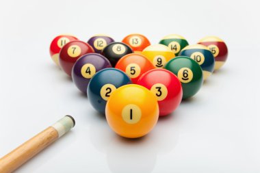 Billiards balls clipart