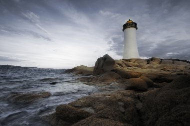 Deniz feneri günbatımı