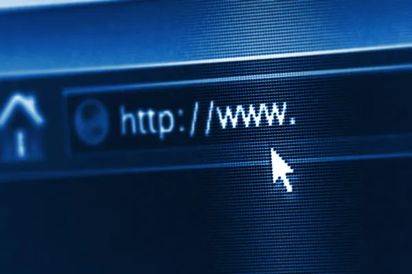 Browser e URL Internet — Foto Stock