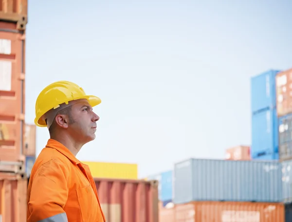 Industrial worker in warehouse Stock Photo