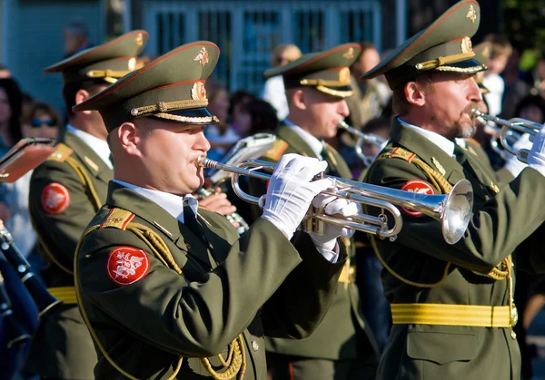 stock image A military band.