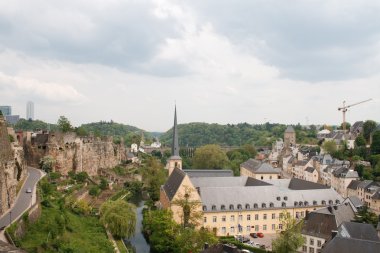 Luxembourg City. panorama clipart