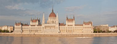 Panorama of the Parliament in Budapest clipart