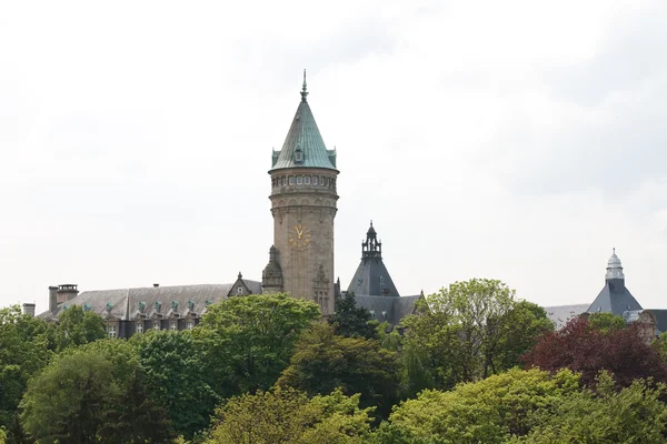 Lucembursko. pohled z věže — Stockfoto