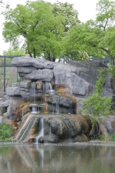 stock image Waterfalls at the Budapest Zoo