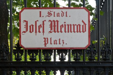 plak isimleri sokakları Viyana. Avusturya