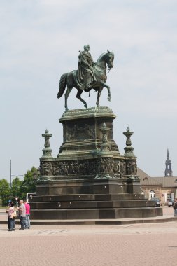 Statue of King Johann (John), Dresden, Germany clipart