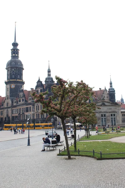 El centro histórico de Dresde — Foto de Stock