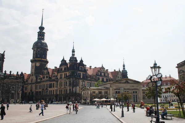 Замок резиденції в Дрездені — стокове фото