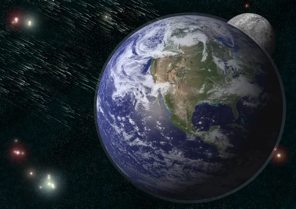Jorden är i rymden — Stockfoto