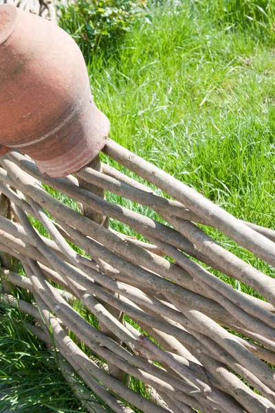 Pot a kerítés — Stock Fotó