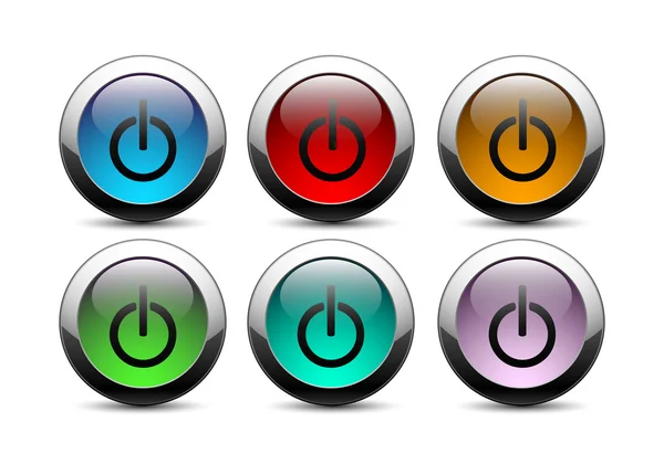 Power buttons — Stock Vector