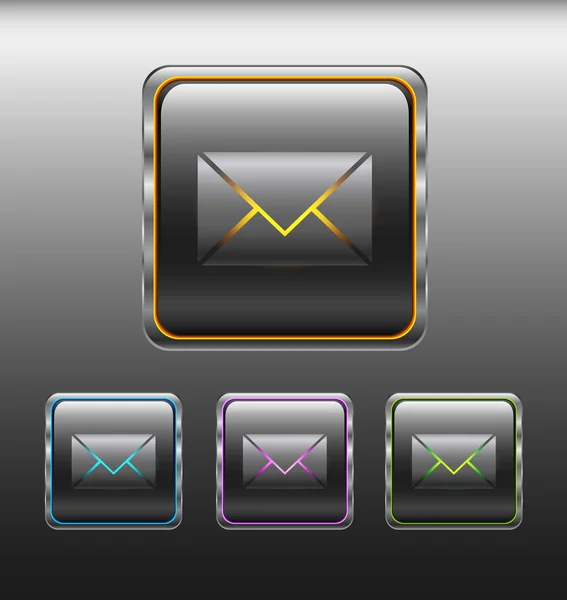 Message button — Stock Vector