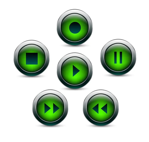 Audio knop — Stockvector