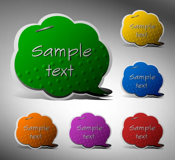 Vector stickers for text. — Stock Vector