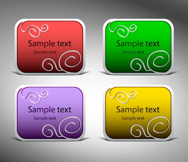 Stickers for text. — Stock Vector