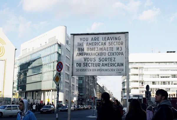 Checkpoint Charlie Berlin — Foto Stock