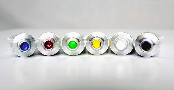 Tubes of colors — Stock Photo, Image