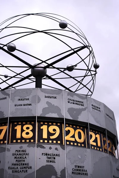 World Clock Alexanderplatz Berlin — Stock Photo, Image