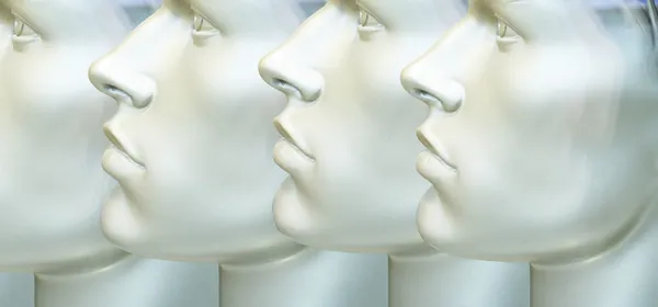 Male Mannequin's Heads Texture — Stock Photo, Image