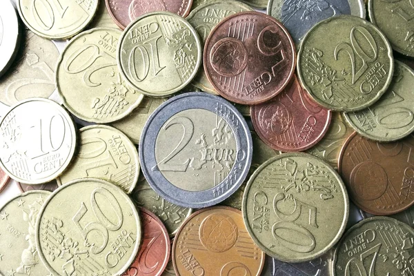 ヨーロッパの硬貨のテクスチャ — ストック写真
