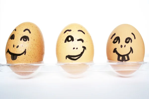 stock image Funny Eggs