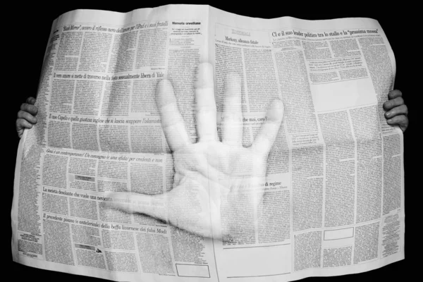 stock image Hand Of Bad News