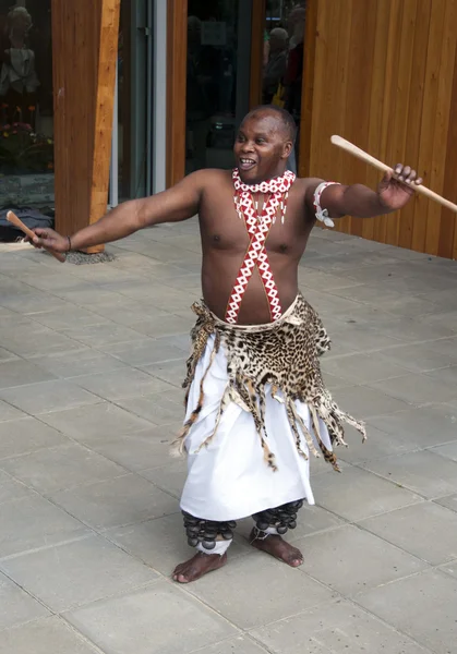 Африканський танцівниці на на floriade — стокове фото