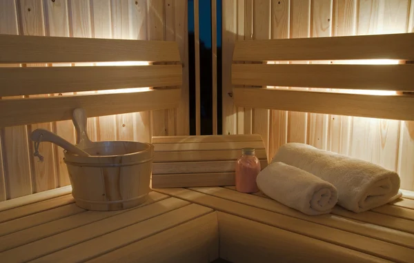 Interior da sauna — Fotografia de Stock