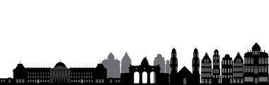 Brussel skyline clipart